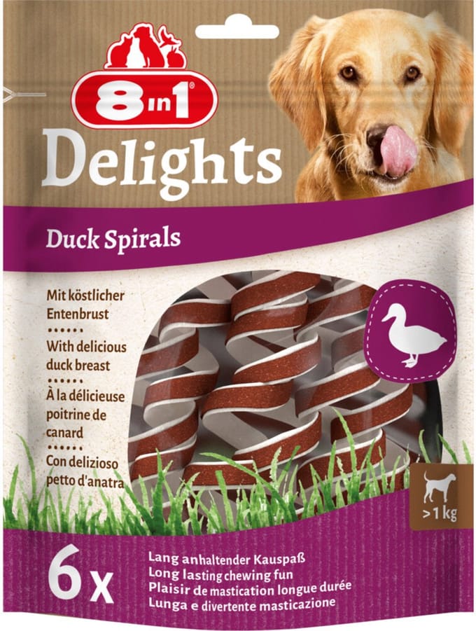 8in1 Spirals Duck - 6 stuks