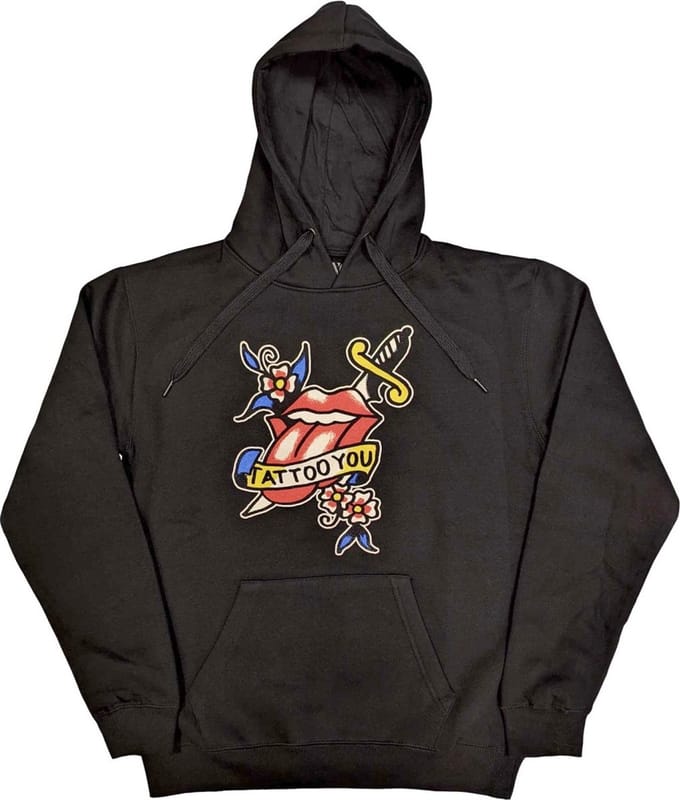 The Rolling Stones - Tattoo You Lick Hoodie/trui - M - Zwart