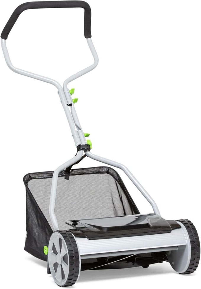 Zyrex®Grasmaaier Handmatig – Grastrimmer Opvangbak - Handmaaier - Grijs - 53cm x 43cm x 26cm