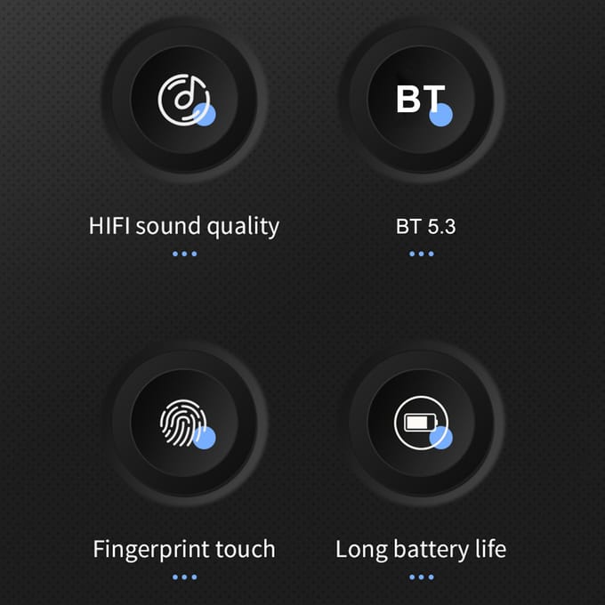 Écouteurs casque de jeu sans fil antenne en céramique microphone en silicone appel noir