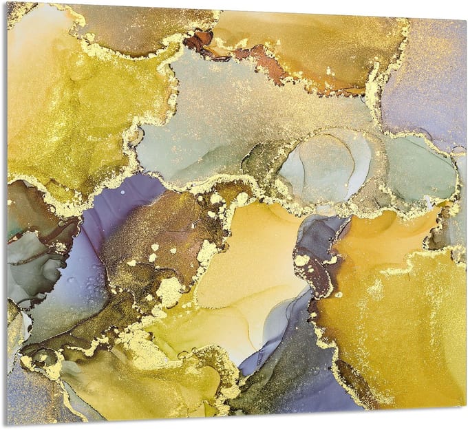 TMK ArtDeko - Glazen Panel - 65x60cm - Marmereffect