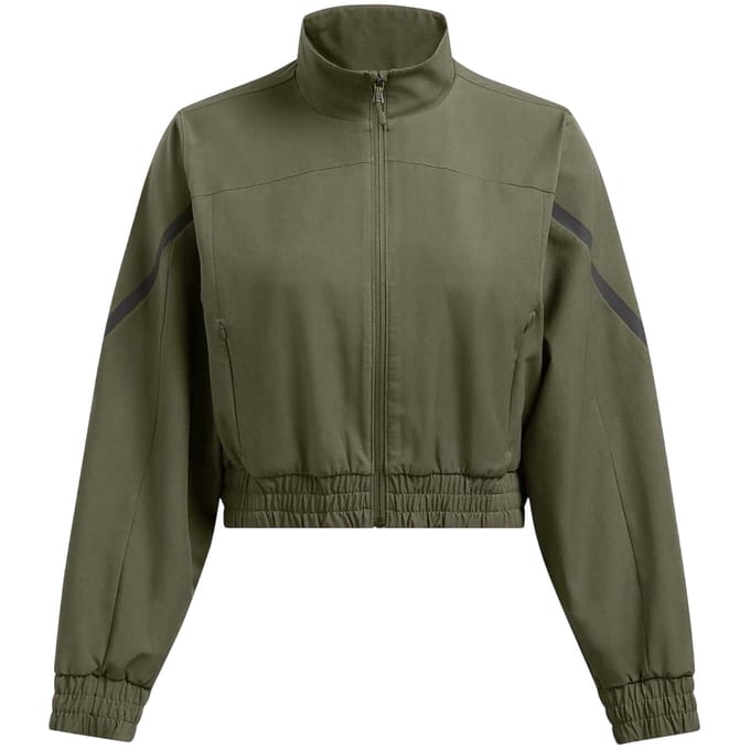 Under Armour Dames-top met trechterhals en lange mouwen (Groen)