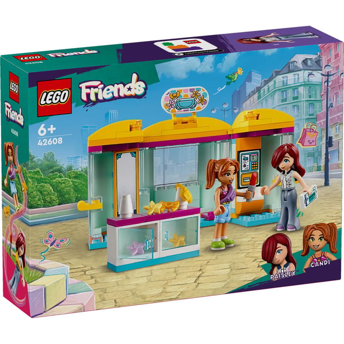 LEGO 42608 Friends Winkeltje met accessoires Speelgoedwinkel Set met Schoonheidszaak