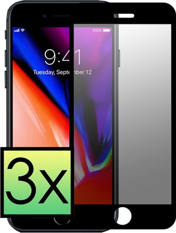 Screenprotector Geschikt voor iPhone 6 Screenprotector Privacy Tempered Glass Gehard Glas Display Cover - 3x