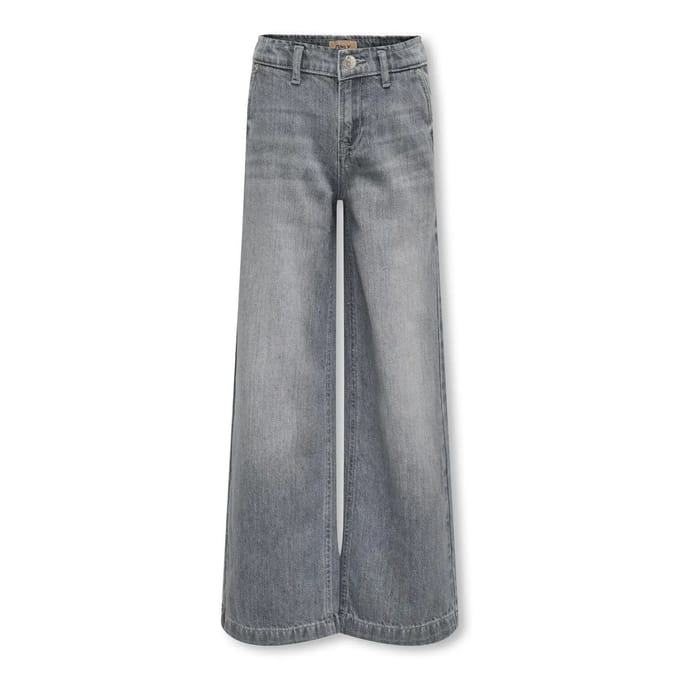 ONLY KOGCOMET WIDE LEG DNM MAT624 NOOS Meisjes Jeans - Medium Grey Denim - Maat 164