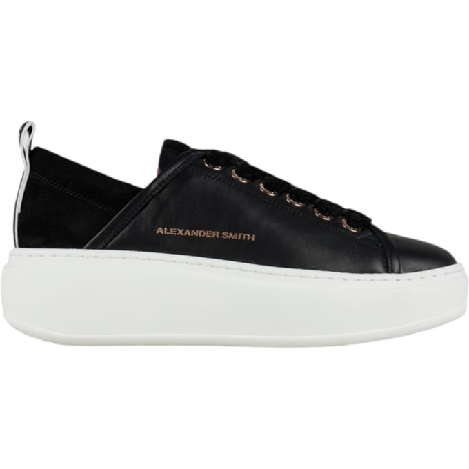 asbcwhw-0522-blk Alexander Smith Vrouwen leder zwart