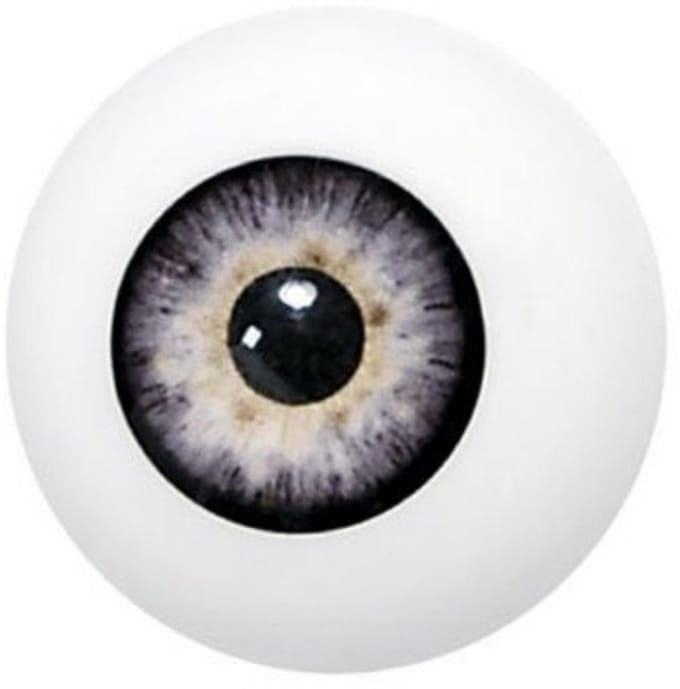 Grimas Nep Oog Grijs - Kunststof Oog