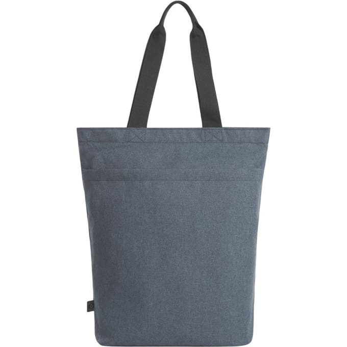 Halfar Effen cirkel boodschappentas (Blauw/Grijs)