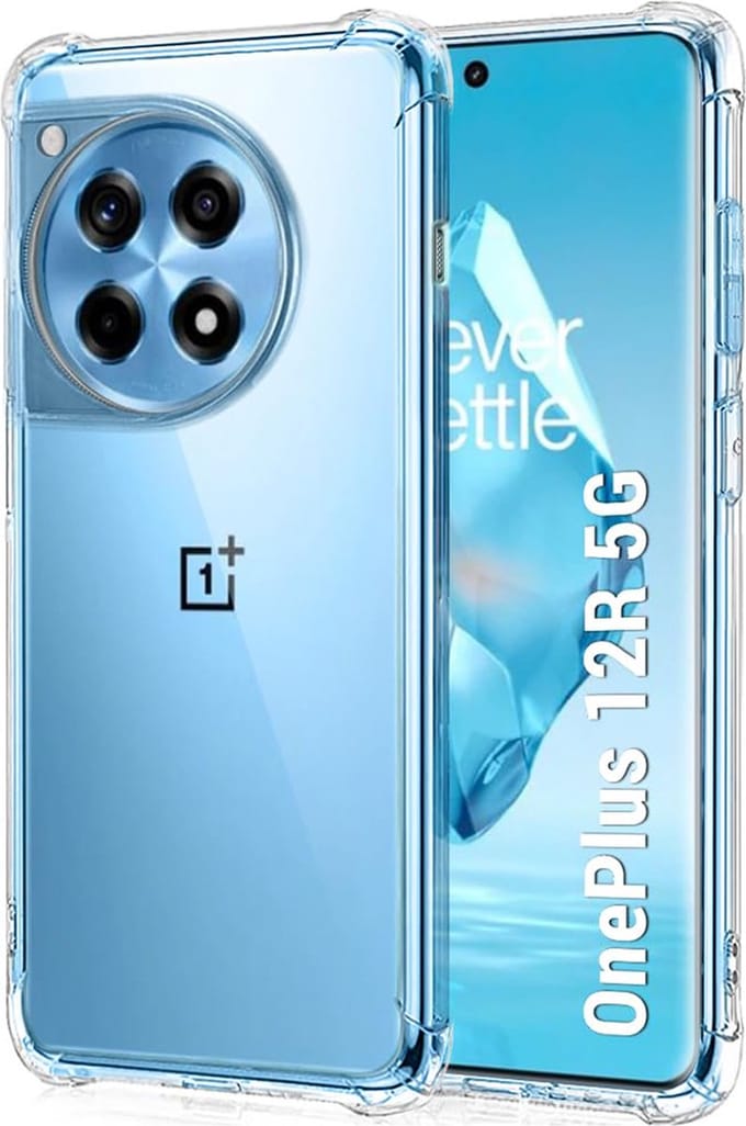 Hoesje geschikt voor OnePlus 12R - Techsuit Shockproof Silicone Back Cover - Transparant