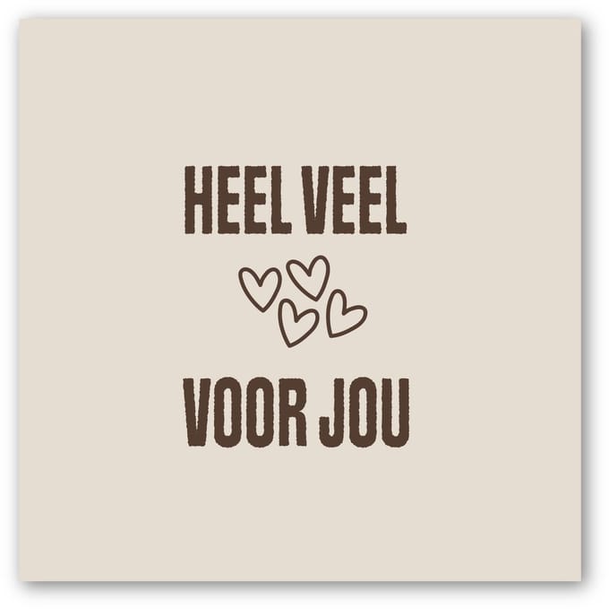 Forex tegeltje | In geschenkverpakking | Hartje voor jou | winkeltjevananne.nl