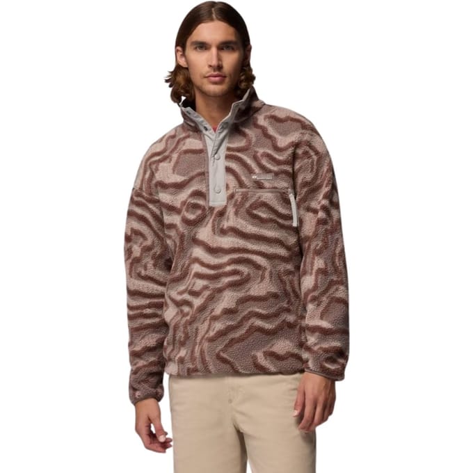 Columbia Mens Helvetia II Printed Half Snap Fleece