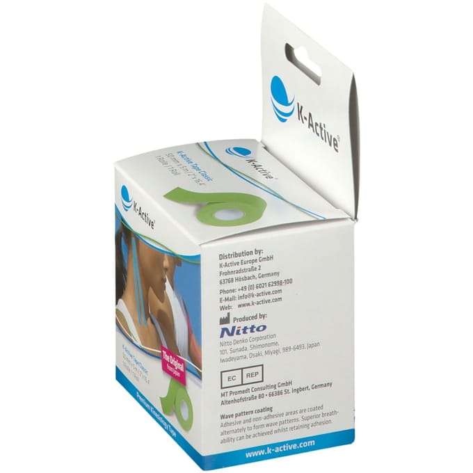 NAQI® K-Active Tape Classic 5cmx5m Groen 1 Verband