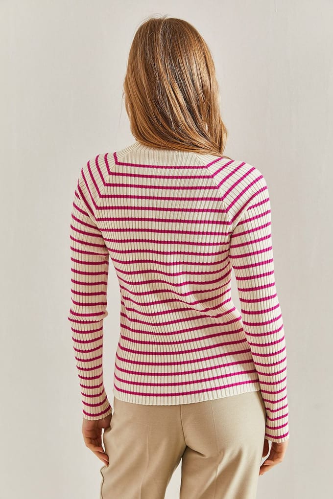 Gestreepte Coltrui met Ribbels