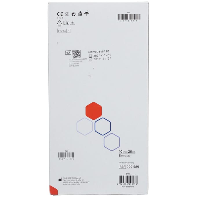 Sorbalgon Classic calciumalginaat verband 10 x 20 cm 5 stuks