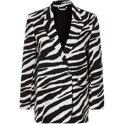 ESMARA Dames blazer (Zwart/wit, 36)