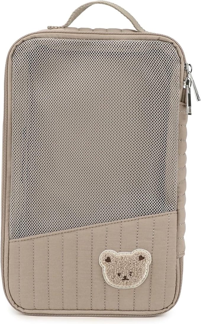 Luierzakje Organizer - Baby Tas - Baby Benodigdheden - Hangend Draagbaar Ontwerp - Compact Formaat - Bruin