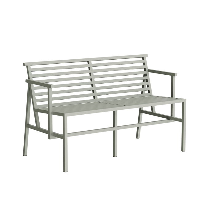 NINE 19 Outdoors Bank met rugleuning - grey