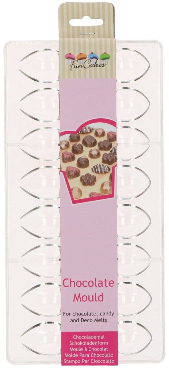 FunCakes Chocolade Mal - Olijf - Transparant - Chocoladevorm - Bakvorm Chocolade