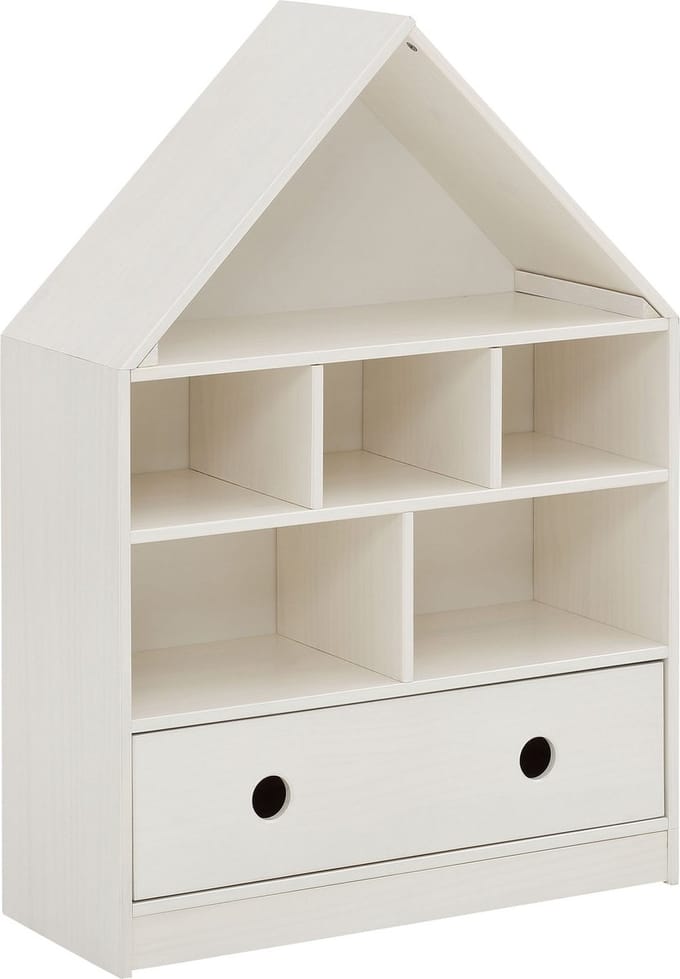 Alpi-Boekenkast - 1-Lade - Wit Grenen