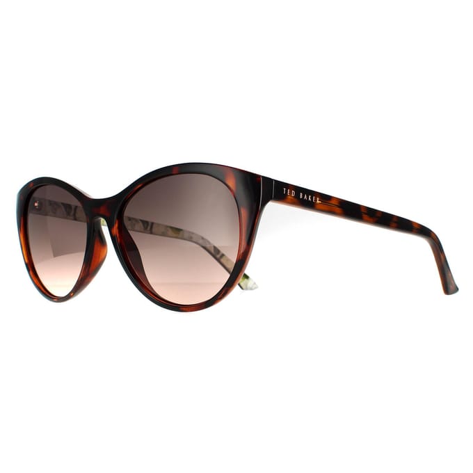 Ted Baker Cat Eye Dames Tortoise Flower Brown Gradiënt TB1583 Lisbet zonnebril