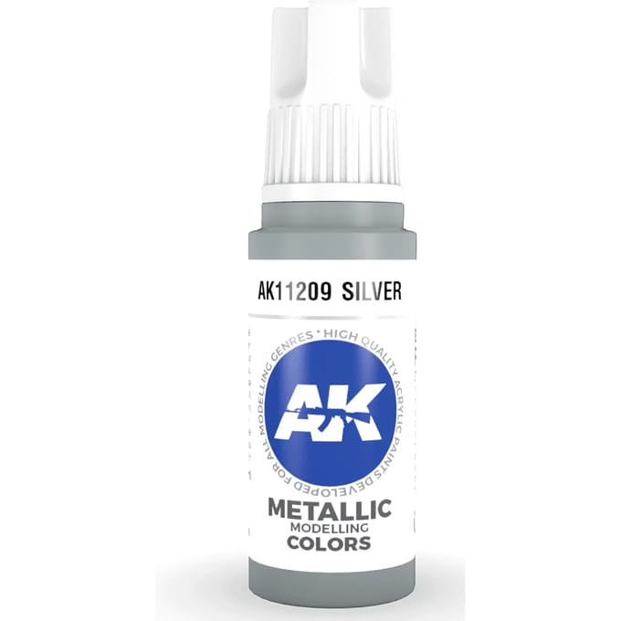 Silver Acrylic Modelling Color - 17ml - AK-11209