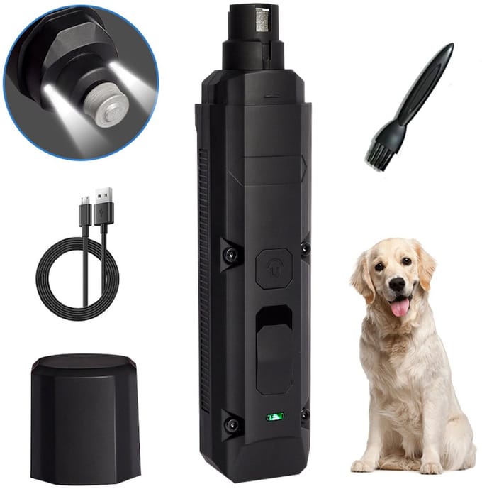 Stille elektrische klauwslijper voor honden