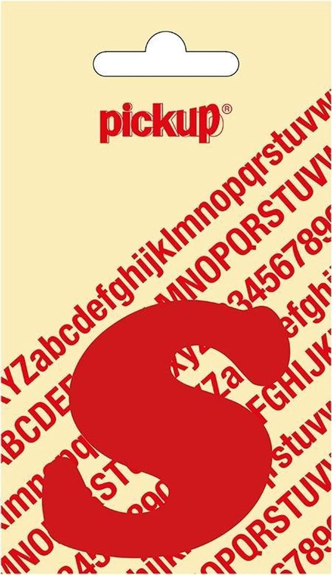 Pickup plakletter CooperBlack 60 mm - rood S