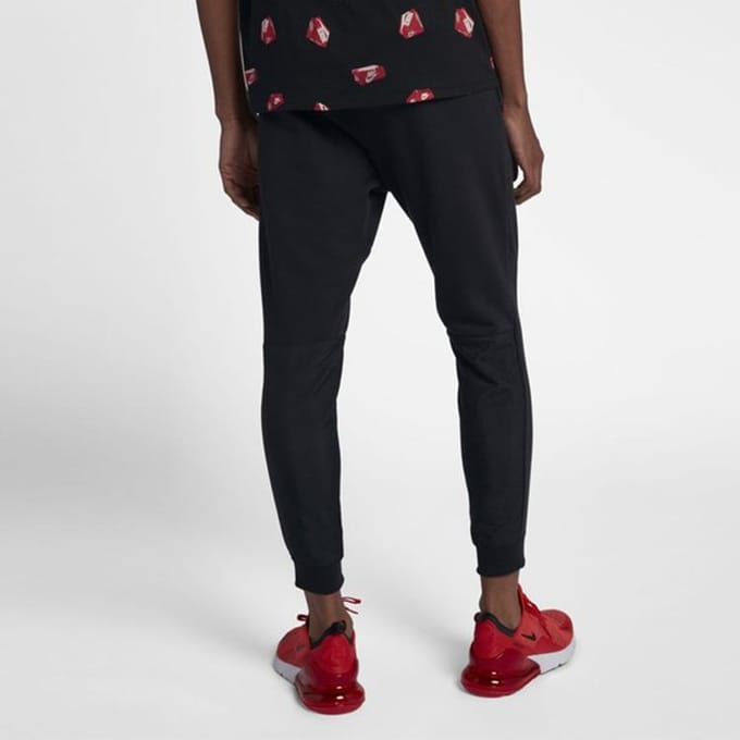 Joggers Molleton Nike avec Bord-côte et Imprimé Lettres Homme Bas 931904-010 XL gray