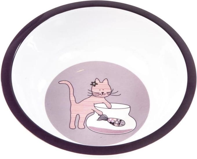 Smallstuff Schaaltje Kat 16 Cm Paars