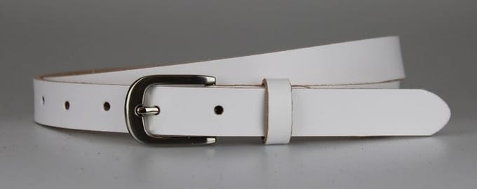 Fana Belts Smalle Riem Wit - Dames riem Smal - Taillemaat 100 - Nette pak riem