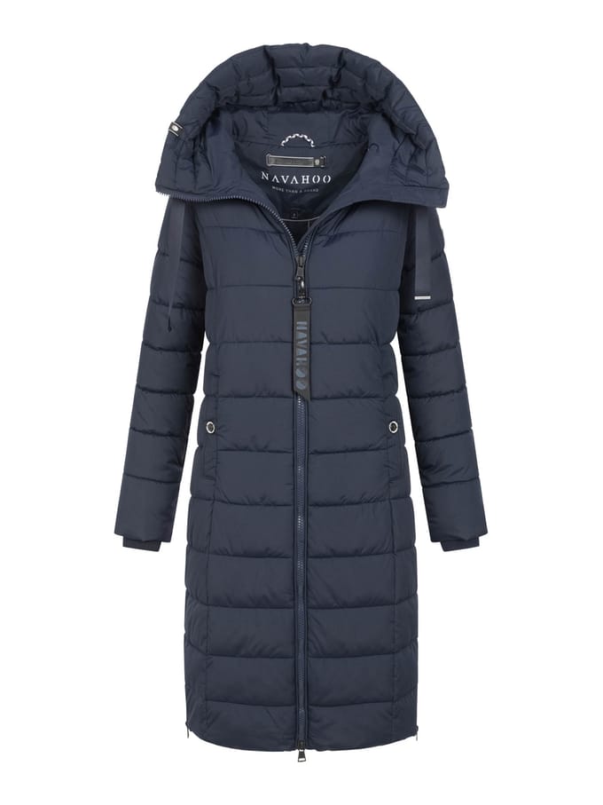 Navahoo Mondmädchen dames wintermantel met capuchon en fleecevoering