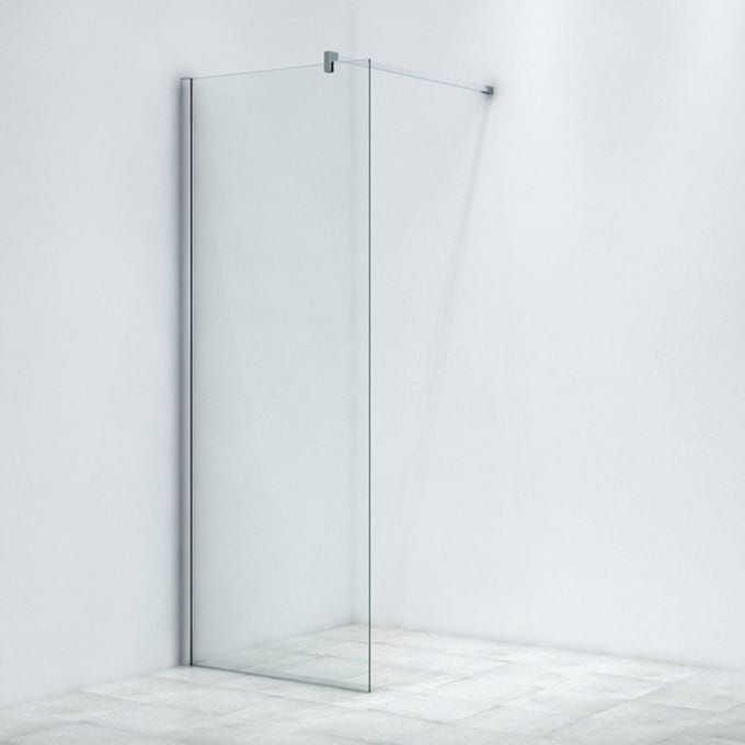 FugaFlow Eccelente Vetro Inloopdouche - 80x200cm - helder glas - chroom