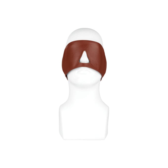 Rimba - Blinddoek Met Uitsparing Neus Leer - Bruin