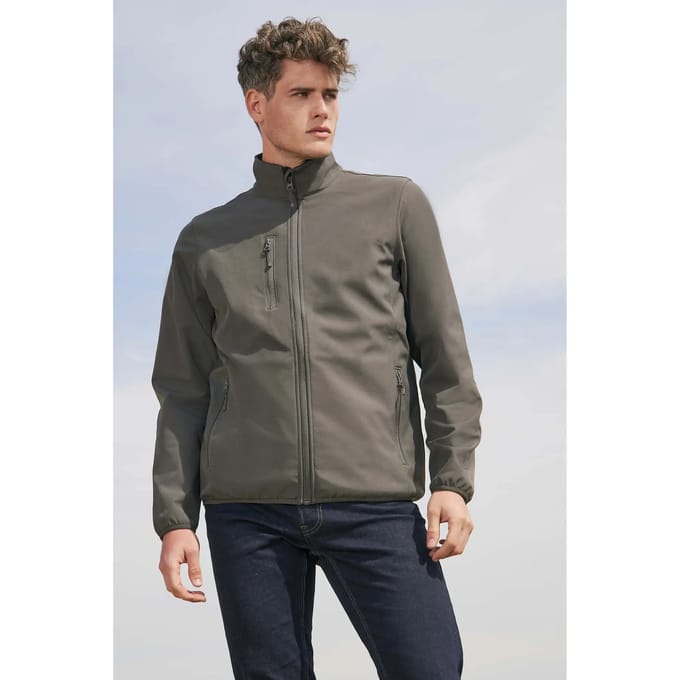 SOL'S Men´s Falcon Zipped Softshell Jacket L03827 - Charcoal Grey (Solid) - S