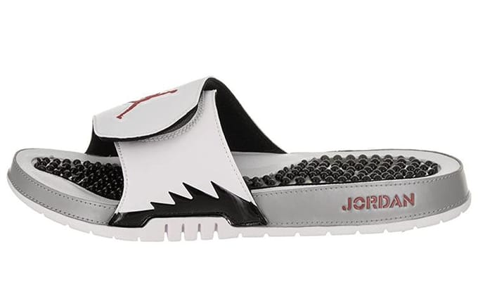 Air Jordan Hydro 5 Slide 'Wit Rood Zilver' 555501-112 44 white