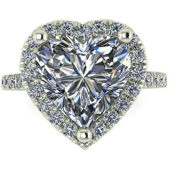 Mode Romantische Diamant Verlovings Verlovings Prinses Ring Liefde Diamant Ring 6 -10 9