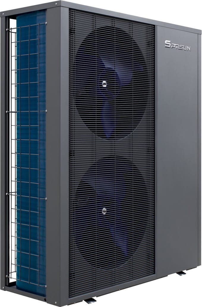 SPRSUN Commerciële Monoblock Warmtepomp CGK-080V4P-B / CGK-100V4P-B – 25 / 30 kW – R290