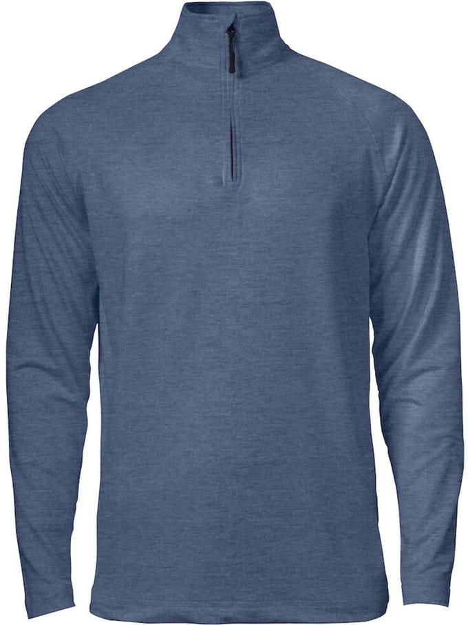 Cutter & Buck Coos Bay Half Zip Heren 358400 - Leisteen Blauw Mel. - M