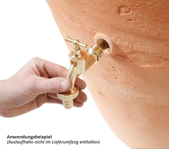 Decoratieve Amphora Regenton 250 Liter Terra met Plantenbak