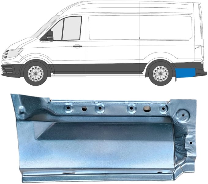 Reparatiepaneel achterspatbord voor Volkswagen Crafter 2017- / Links