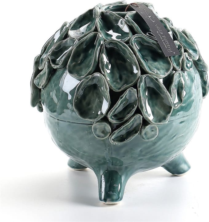 Blauwe Schelpenvaas Suus D17xH17