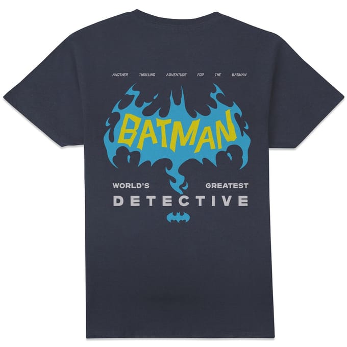 DC Comics Batman World's Greatest Detective Unisex T-Shirt - Navy - M