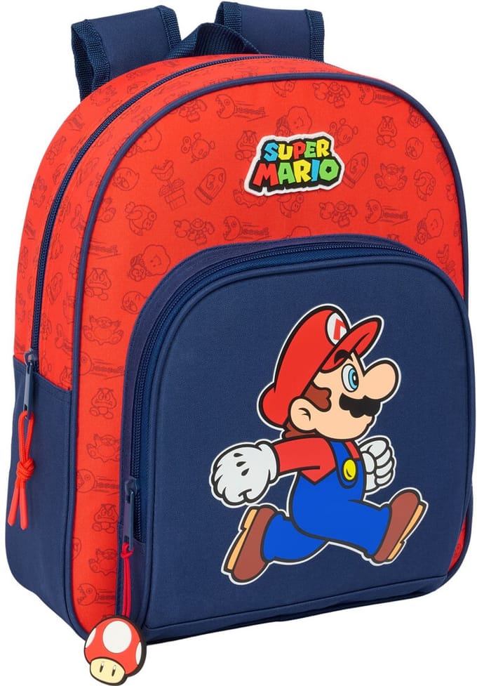 Schoolrugzak Super Mario Trick Rood Donkerblauw 28 x 34 x 10 cm