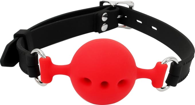 Banoch - ballgag siliconen small - rood Ø 3,5 cm