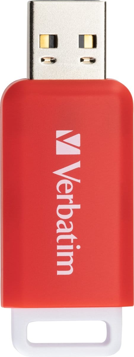 Verbatim V DataBar USB 2.0 Drive USB-stick 16 GB Rood 49453 USB-A 2.0