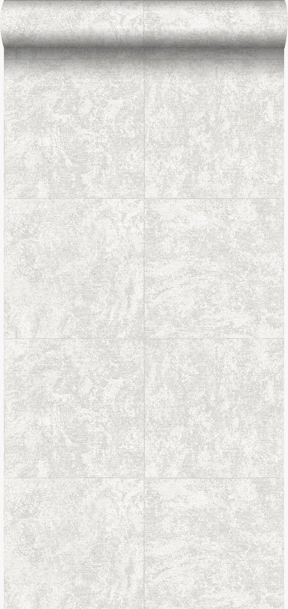 Origin Wallcoverings behang steen donker ivoor wit - 53 cm x 10.05 m - 347408