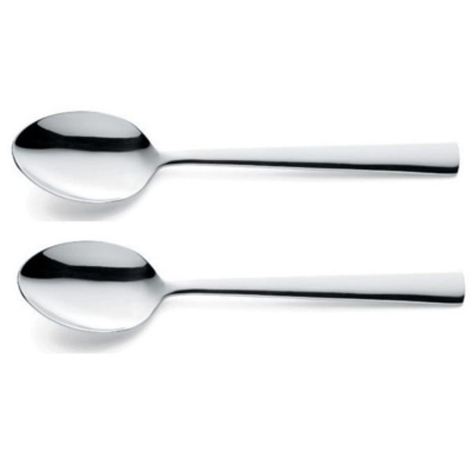 Amefa Moderno - 2-delige tafellepelset - hoogglans - zilverkleurig