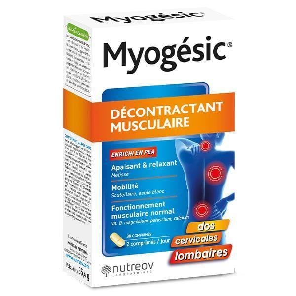 Nutreov Physcience Myogesic Décontractant Musculaire 30 comprimés