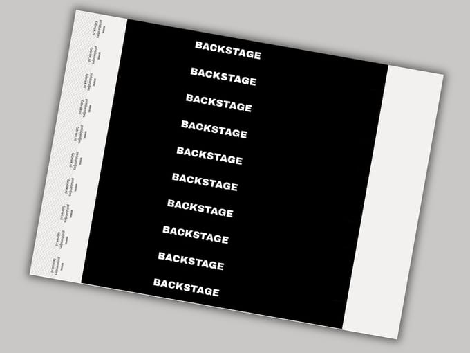 Tyvek Polsbandjes | Backstage Zwart | 50 Stuks