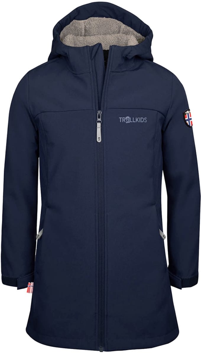 Trollkids Kristiansand Coat Jas Blauw 164 cm Meisje